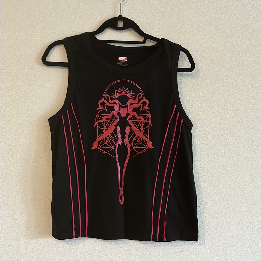 Marvel Scarlet Witch Black and Red Women's Tank Top